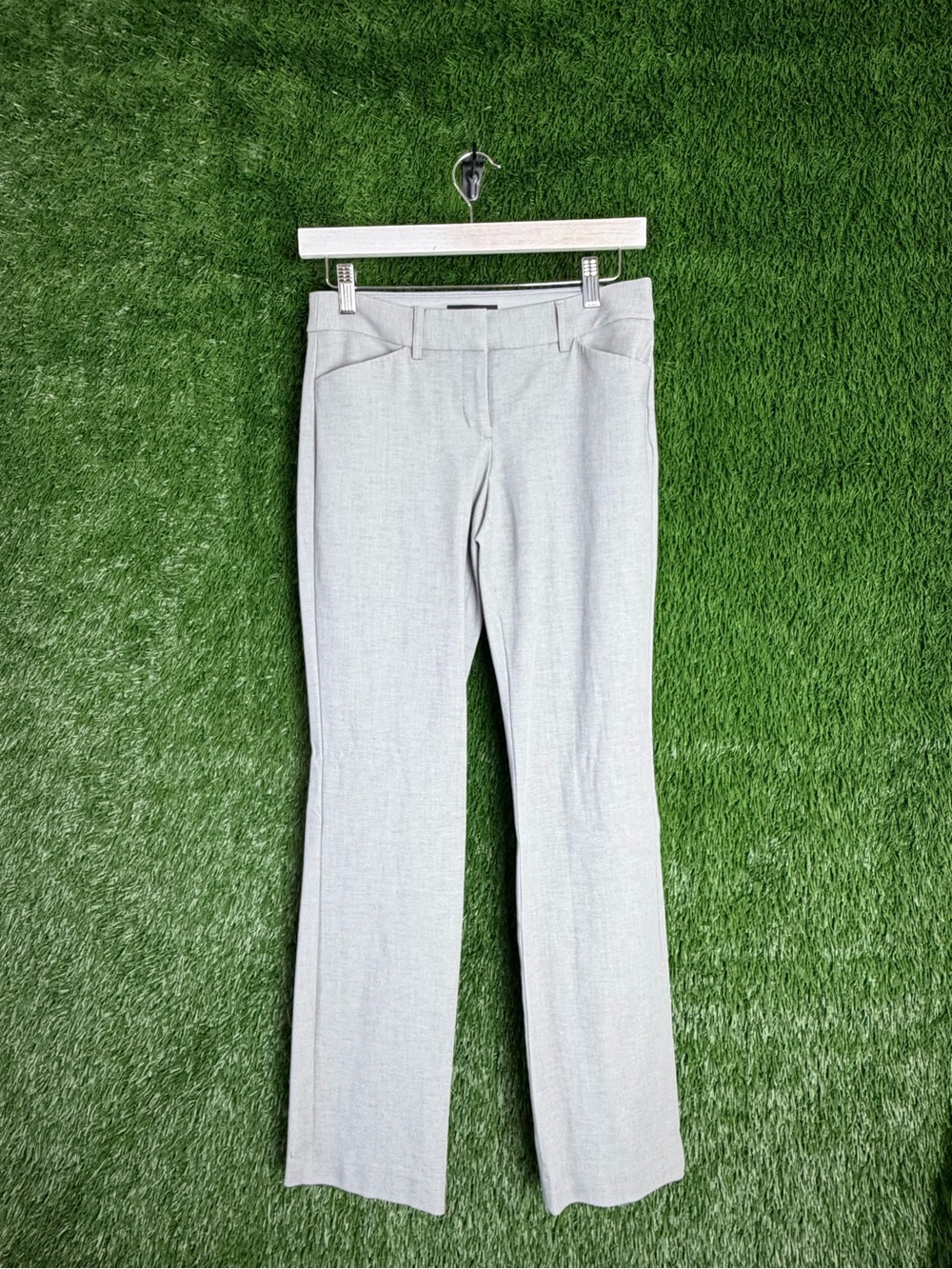 Express Women's Light Gray Boot Cut Dress Pants